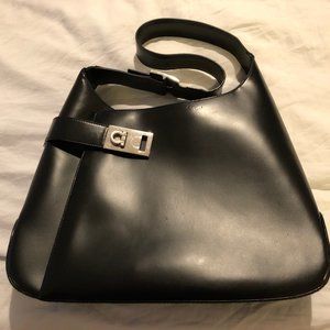 Salvatore Ferragamo vintage leather bag, AQ-21, made in Italy, like new